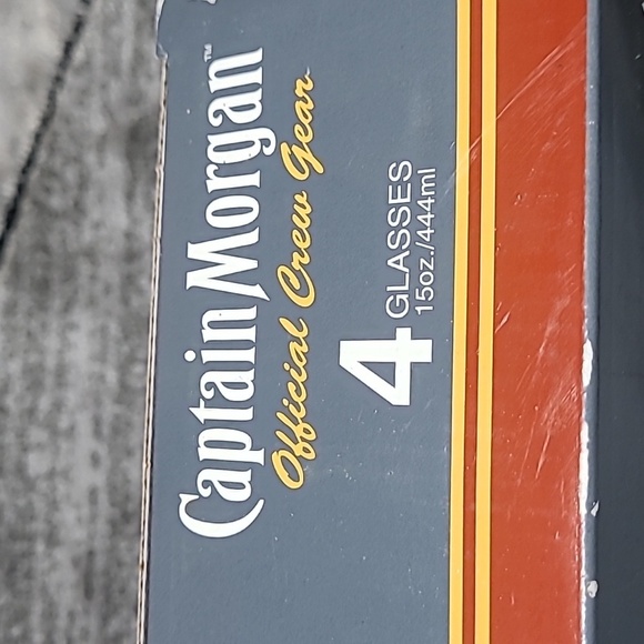 VINTAGE CAPTAIN MORGAN OFFICIAL CREW GEAR SET-OF-4  15OZ GLASSES - Picture 7 of 13